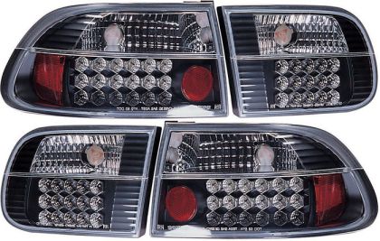 Диодни стопове за HONDA CIVIC (1991-1995) 2D / 4D - Черни
