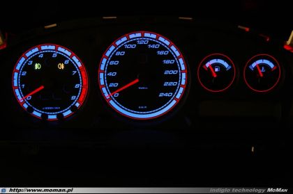 Плазмени циферблати за табло Nissan Primera P11 (1999-2002) син