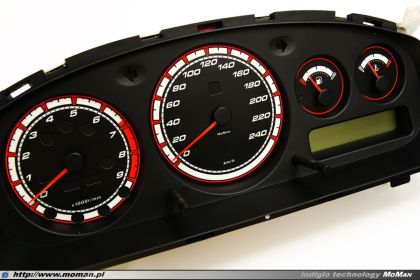 Плазмени циферблати за табло Nissan Primera P11 (1999-2002) син
