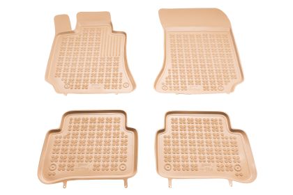 Гумени стелки за MERCEDES E-Class W212 (2009-2016) / CLS C218 (2011-2018) - тип леген бежови