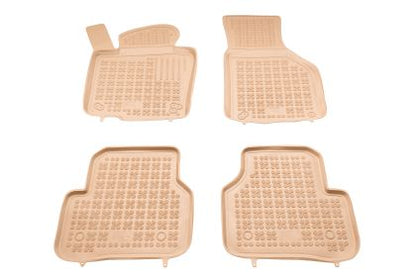 Гумени стелки за VW Passat B6 / B7 (2005-2014) / Tiguan (2007-2016) / Jetta (2010-2018) - тип леген бежови