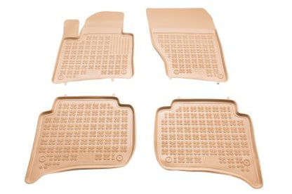Гумени стелки за VW Touareg II / Porsche Cayenne II (2010-2018) - тип леген бежови