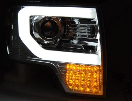 Кристални фарове FORD F150 (2008-2014) - хром