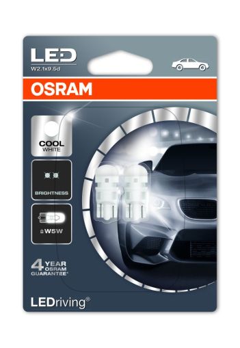 Лед крушки тип T10 - Osram 6000K