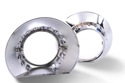 Капачки за лупи 2.5" BMW E46 Design овална ретрофит изрязана D=13.5cm