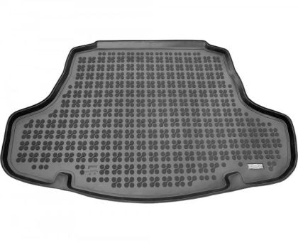 Гумена стелка за багажник за Toyota Camry (2017-2024) Sedan, Hybrid, version with an irregular size spare tire (space saver, smaller than standard tires), without Surround Sound - System  - Rezaw Plast