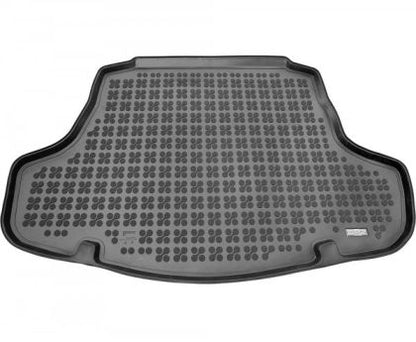 Гумена стелка за багажник за Toyota Camry (2017-2024) Sedan, Hybrid, version with an irregular size spare tire (space saver, smaller than standard tires), without Surround Sound - System  - Rezaw Plast