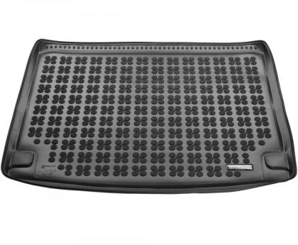 Гумена стелка за багажник за Skoda Karoq (2017+) version 4x4, with an irregular size spare tire (space saver, smaller than standard tires) - Rezaw Plast