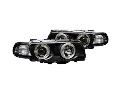 Кристални фарове Angel Eyes BMW E38 (1998-2001) - черни