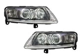 Кристални фарове Angel Eyes AUDI A6 (2004-2007) - черни