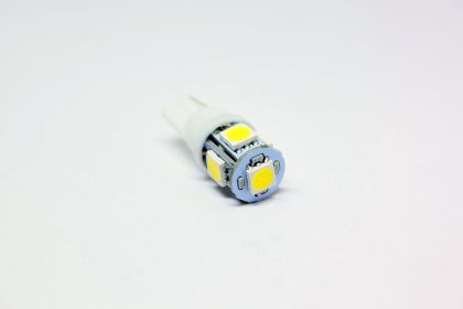 Лед крушки тип T10 с 5 SMD диода 6000K