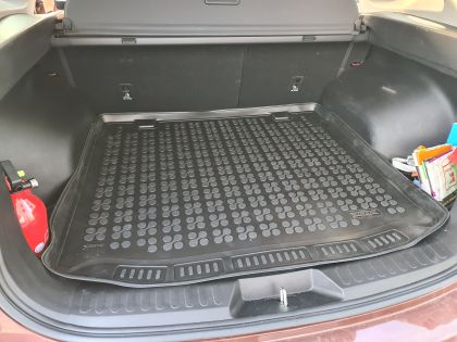 Гумена стелка за багажник за Honda CR-V (2018-2022) / HAVAL H6 (2021+) - 5 seats upper floor - Rezaw Plast