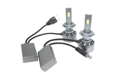 Лед крушки - Led система H7 модел A60 за фарове - 155 000 Лукса 55W - Canbus 4300K - 1500% повече светлина