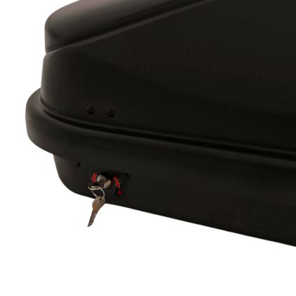 Автобокс Junior Easy 132x78x36cm с 85 mm крепежи, с ключ, 320 литра - черен