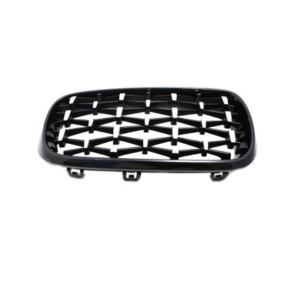 Решетки за BMW X5 F15 / X6 F16 (2013+) - Гланц - Diamond design - хром / черно