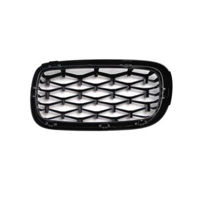 Решетки за BMW X5 F15 / X6 F16 (2013+) - Гланц - Diamond design - хром / черно