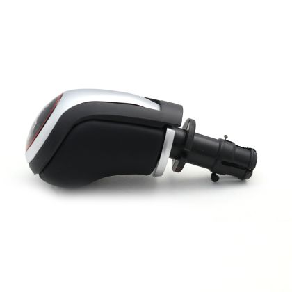 Топка за скоростен лост за VW Golf 5 / 6 / 7 / Scirocco / Jetta / Eos с 6 скорости - черна / силвър