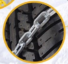 Метални вериги за сняг 12mm. кръстосана плетка - размер 60 за 13", 14", 15" - 2бр.