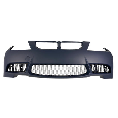 Предна броня за BMW E90 / E91 (2005-2008) - M3 дизайн без отвори за халогени, без отвори за пръскалки, с и без парктроник грундирана