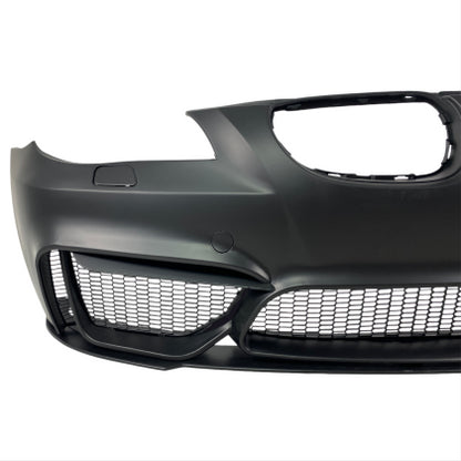 Предна броня за BMW E60 / E61 (2003-2010) - М4 дизайн с добавка без отвори за халоген