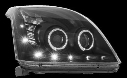 Кристални Фарове за Toyota Land Cruiser 120 (2003-2009) - хром