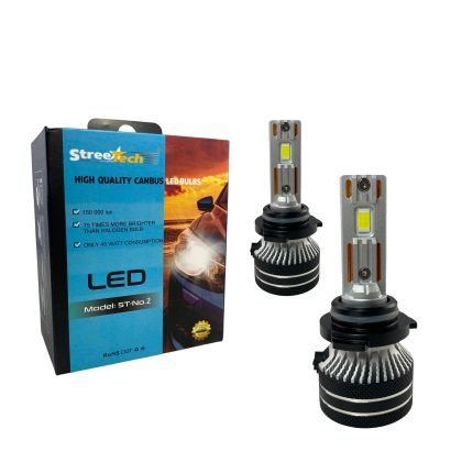 Лед крушки - Led система 9006 / HB4 Streetech модел STN2 за фарове - 150 000 Лукса, 45W - Canbus 6000K - 1500% повече светлина