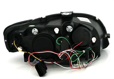 Кристални фарове за Audi A4 B7 Lightbar Design (2004-2008) - черни