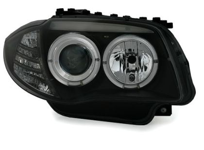 Кристални фарове Angel Eyes BMW E87 / E81 (2004-2011) - черни