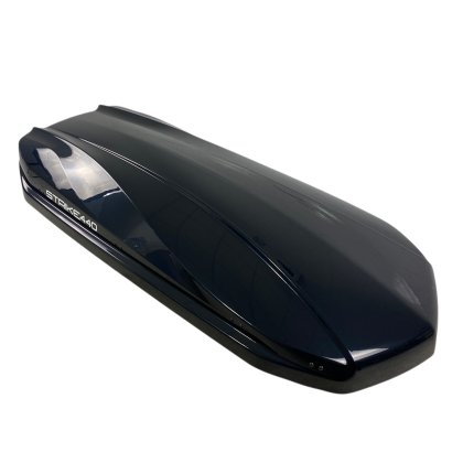 Автобокс Junior Strike 199x84x35cm с 85 mm крепежи,с двустранно отваряне с ключ, 440 литра - черен гланц