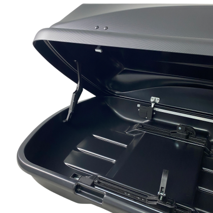 Автобокс Junior Xtreme 2 195x78x39cm с 85 mm крепежи,с двустранно отваряне с ключ, 450 литра - черен