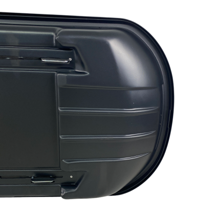 Автобокс Junior Xtreme 2 195x78x39cm с 85 mm крепежи,с двустранно отваряне с ключ, 450 литра - черен