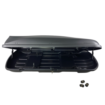 Автобокс Junior Xtreme 2 195x78x39cm с 85 mm крепежи,с двустранно отваряне с ключ, 450 литра - черен