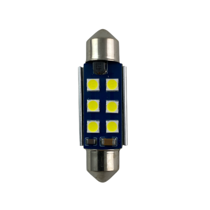Лед крушка за плафон с 6 SMD диода 39мм - Canbus