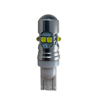Лед крушки тип T10 10W с 10 диода 2323 по 1W Cree и лупа