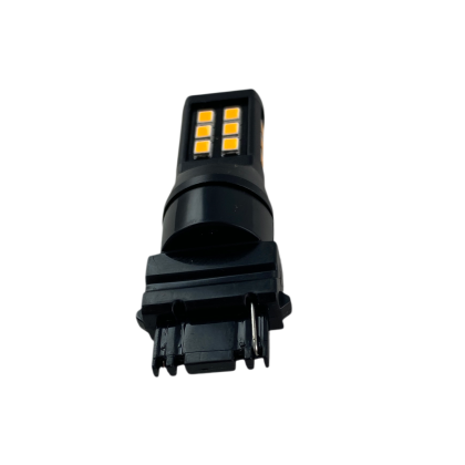 Лед крушка T25 с 28 диода 2835 chip 10-24v - оранжава