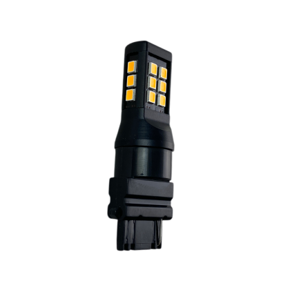 Лед крушка T25 с 28 диода 2835 chip 10-24v - оранжава