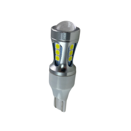 Лед крушка тип Т10 с 18 SMD 3030 лупа Canbus