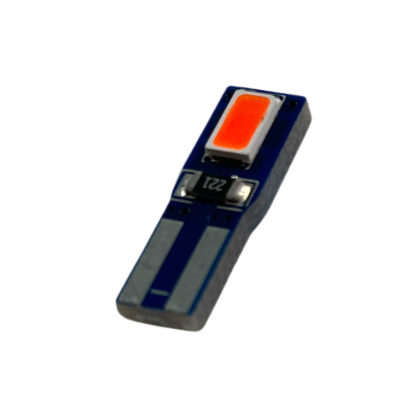 Лед крушка тип T5 с 2 SMD диода - Canbus - червена