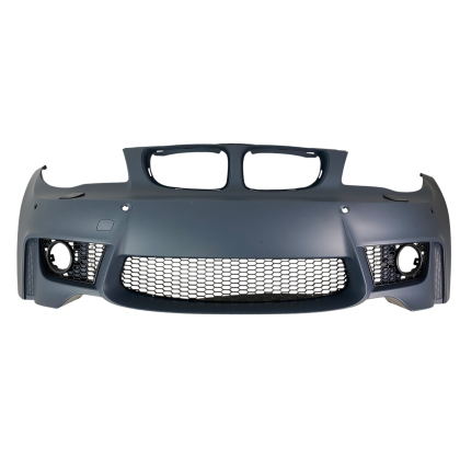 Предна броня за BMW E81 / E87 (2004-2011) - M1 look с отвори за халогени