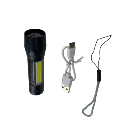 Акумулаторно фенерче с калъф и USB кабел