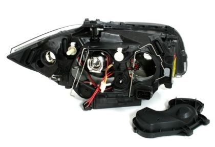 Кристални фарове за BMW E87 Angel Eyes (2004-2011) - хром
