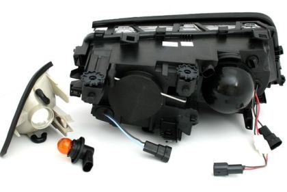 Кристални фарове с CCFL за BMW E46 седан (1998-2001) - хром