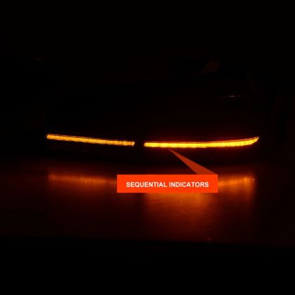Диодни Led стопове за BMW F10 sedan (2010-2013) - G30 F90 M look - опушени