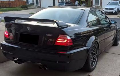 Спойлер за багажник за BMW E46 (1998-2005) sedan / coupe LTW M3 GT Class 2 - черен гланц