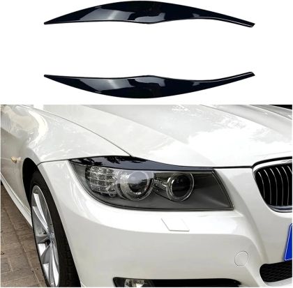 Вежди за фарове BMW E90 (2005-2012) - черни гланц