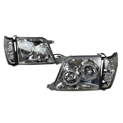 Кристални Фарове TOYOTA LAND CRUISER FJ90 (1996-2003) - хром