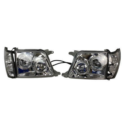 Кристални Фарове TOYOTA LAND CRUISER FJ90 (1996-2003) - хром