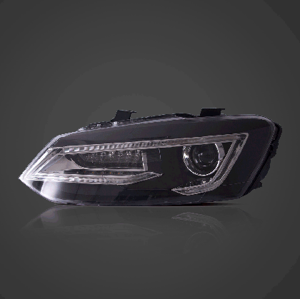 Тунинг led фарове за VW POLO (2009-2017) - черни