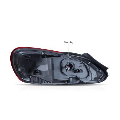 Диодни стопове за VW SCIROCCO (2009-2014) с бягащ мигач - червени
