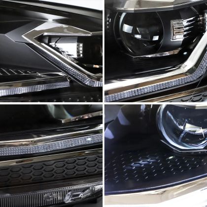 Тунинг led фарове за VW GOLF 7 facelift (2018-2021) черни - Silver line